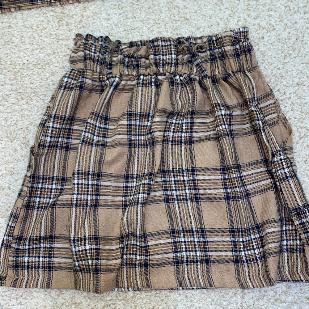 Two Piece Plaid Set - Picture 2 of 7